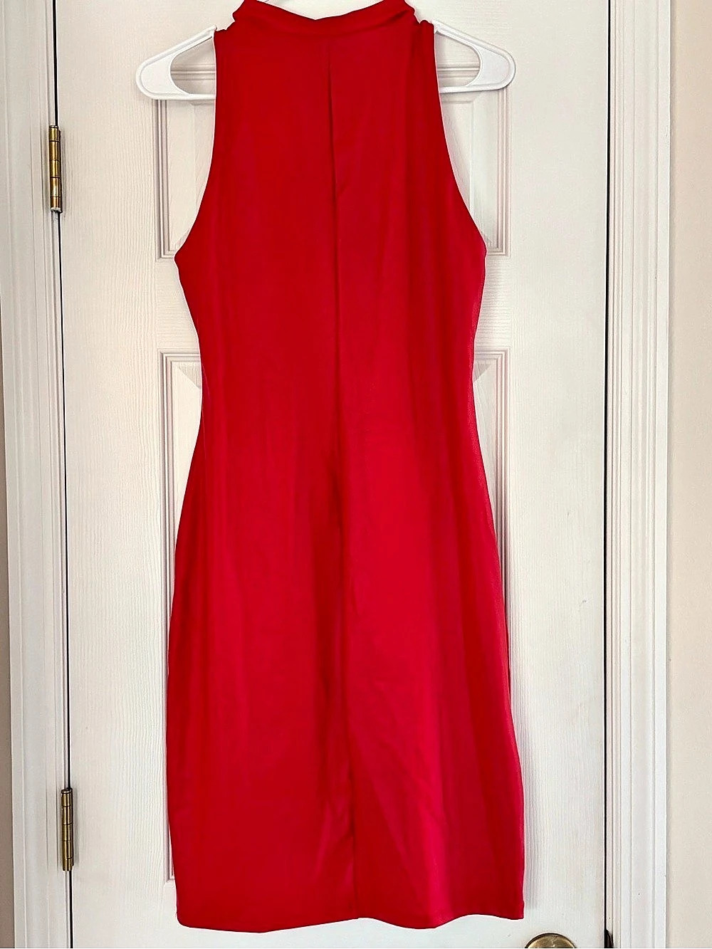 Popilush Red Sleeveless Mini Dress Size Large NWT